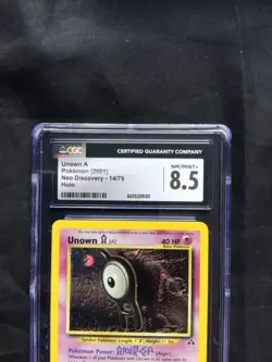 Pokemon Cards: Neo Discovery Rare Holo: Unown A 14/75 CGC 8.5 - Image 3