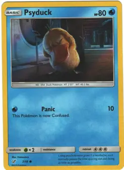Psyduck 7/18 Detective Pikachu Holo Common Pokemon Card TCG Pokemon - Image 1