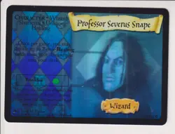 PROFESSOR SEVERUS SNAPE FOIL HOLO HARRY POTTER COLLECTIBLE CARD GAME CCG CARD - Image 1