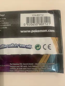 2021 Pokemon Darkness Ablaze - 4 Factory Sealed Packs (10 TCG cards per pack) - Image 5