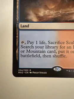 MTG Scalding Tarn #254 Modern Horizons 2 Regular Non-Foil Card NM/M Condition - Image 4