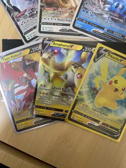 Pokemon Card Lot NM (9 Cards) Pikachu V and more - Image 4