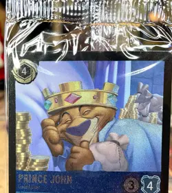 DISNEY LORCANA Prince John Gold Lover 1/P2 Sealed Foil Promo Card VILLANOUS - Image 4