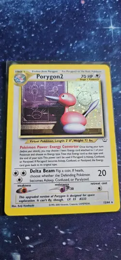 Pokemon Neo Revelation Holo Rare Card Porygon2 12/64 NM/LP Condition - Image 1