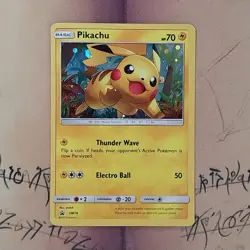 Pikachu SM76 Black Star Promo Holo NM Pokemon Card English - Image 1