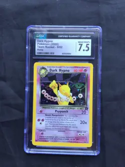 Pokemon Cards: Team Rocket Rare Holo: Dark Hypno 9/82 CGC 7.5 - Image 1