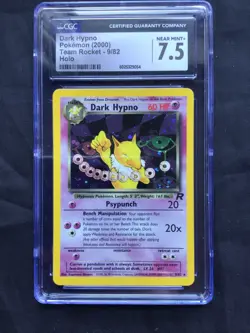 Pokemon Cards: Team Rocket Rare Holo: Dark Hypno 9/82 CGC 7.5 - Image 2