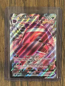 Pokemon Gengar VMAX Single Strike Card - Fear and Panic, G-Max Swallow Up - Image 1