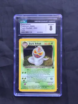 Pokemon Cards: Team Rocket Rare Holo: Dark Arbok 2/82 CGC 8 - Image 1