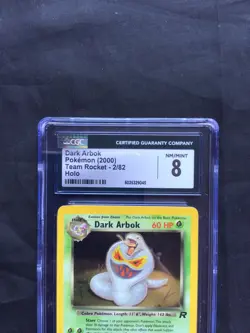 Pokemon Cards: Team Rocket Rare Holo: Dark Arbok 2/82 CGC 8 - Image 3