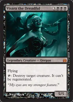 MTG Visara the Dreadful - Foil, Light Play, English From the Vault: Legends - Image 1