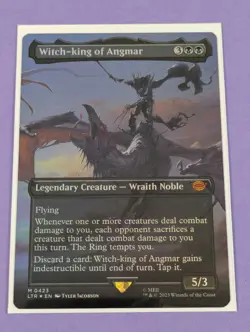 MTG: The Lord of the Rings: Witch-king of Angmar Borderless Foil #0423 Mythic NM - Image 1
