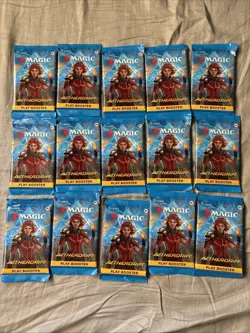 Magic The Gathering Lot MTG Aetherdrift 15 Play Booster Packs - Image 1