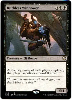 RUTHLESS WINNOWER 10 MAGIC: THE GATHERING COMMANDER: KALDHEIM (KHC) RARE - Image 1