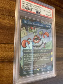 MTG🦀MR. KRABS, PENNY PINCHER (Charix, the Raging Isle)🌈FOIL🦀SLD PSA 10 Rare - Image 3