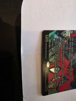 Magic the Gathering MTG Foil Savage Beating Marvel MAR #26 Misprint *CRIMPED* - Image 2