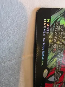 Magic the Gathering MTG Foil Savage Beating Marvel MAR #26 Misprint *CRIMPED* - Image 3