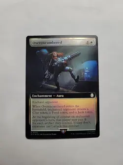MTG - Overencumbered (Extended Art) PIP Foil Rare #0367 - Image 1