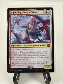 MTG Final Fantasy Lightning, Army of One - Regular Mythic Rare #233 NM 0233 - Image 1