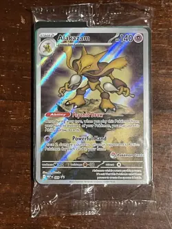 2025 Pokemon Center Mega Evolution Alakazam Stamped Promo 009 Free Shipping - Image 1