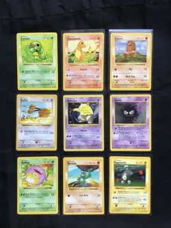 Pokemon Cards: Shadowless Base Set 49 Card Non-Holo Lot - Image 3