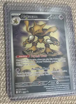 Pokemon Center STAMPED Alakazam 009 Pokemon Mega Evolutions -ETB Promo - Image 2