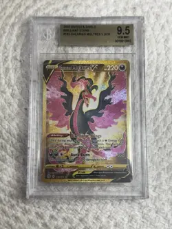 Bgs 9.5 Beckett Pokemon TCG Galarian Moltres v Astral Radiance Holo Ultra Raretg - Image 1