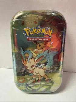 Pokemon TCG Prismatic Evolutions Mini Tin Leafeon New Sealed - Image 1