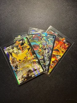 Pokemon Full Art Blastoise, Charizard, Venusaur, Pikachu EX XY121/122/123/124 - Image 1