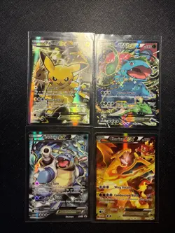 Pokemon Full Art Blastoise, Charizard, Venusaur, Pikachu EX XY121/122/123/124 - Image 2