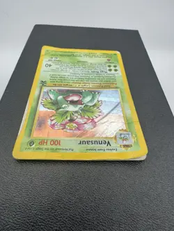 Pokemon Venusaur #13 Black Star Promo DAMAGED WOTC Vintage Rare Holo - Image 5