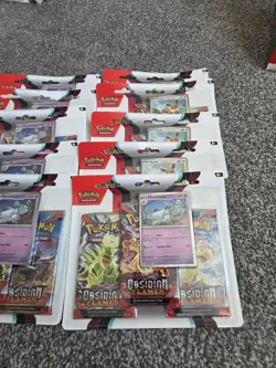 Pokemon TCG: Obsidian Flames 3-Pack Display 10 x triple blisters - Image 2