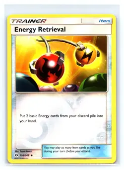 Pokemon Shining Legends #59/73 Energy Retrieval Uncommon Reverse Holo tcg - Image 1