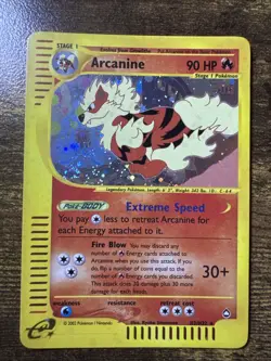 Pokemon Arcanine H2/H32 Aquapolis Holo Rare - Image 1
