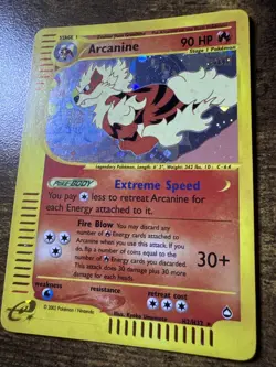 Pokemon Arcanine H2/H32 Aquapolis Holo Rare - Image 3
