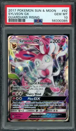 2017 Pokemon SM Guardians Rising #92 Sylveon GX PSA 10 GEM MINT - Image 1