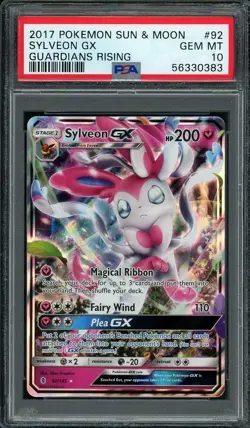 2017 Pokemon SM Guardians Rising #92 Sylveon GX - PSA 10 GEM MINT - Image 1
