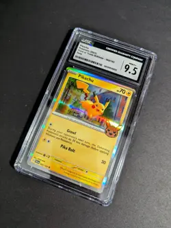 Pikachu 062/193 Holo Trick or Trade 2023 Halloween Stamp Pokemon CGC 9.5 MINT+ - Image 3