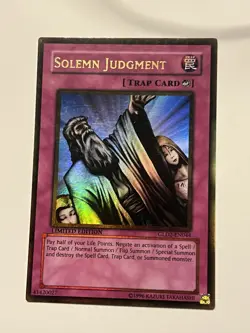 Yugioh Solemn Judgment GLD2-EN044 - Gold Rare Limited Edition - Image 1