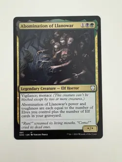 Abomination of Llanowar MTG Magic the Gathering Card NM Near Mint KHC - Image 1