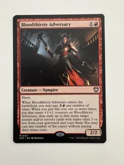 Bloodthirsty Adversary MTG Magic the Gathering Card NM Near Mint OTC - Image 1
