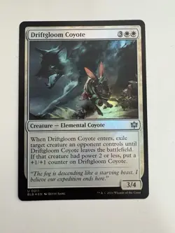 Driftgloom Coyote Foil MTG Magic the Gathering Card NM Near Mint BLB - Image 1