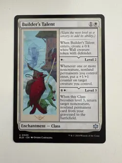 Builder’s Talent MTG Magic the Gathering Card NM Near Mint BLB - Image 1