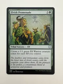 Elvish Promenade MTG Magic the Gathering Card NM Near Mint KHC - Image 1