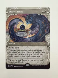 Dawn’s Truce Showcase MTG Magic the Gathering Card NM Near Mint BLB - Image 1