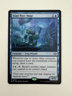 Dour Port-Mage MTG Magic the Gathering Card NM Near Mint BLB - Image 1