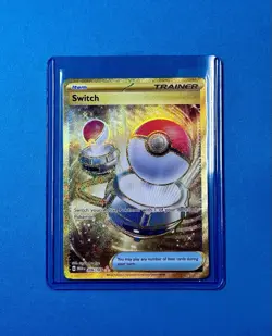 Switch 206/165 Scarlet & Violet 151 Gold Hyper Rare Pokemon Card Mint NM - Image 3