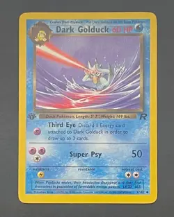 Pokemon Card Dark Golduck 37/82 1st Edition Team Rocket - Lightly Played - Image 1