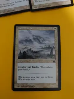 Armageddon. Portal Second Age. Sorcery Destroy all lands MTG Card. - Image 1