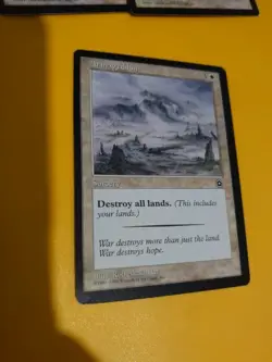 Armageddon. Portal Second Age. Sorcery Destroy all lands MTG Card. - Image 3
